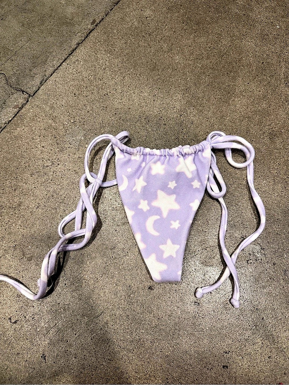 Frankies Bikinis Full Moon Bikini Bottom Purple & Pink Small